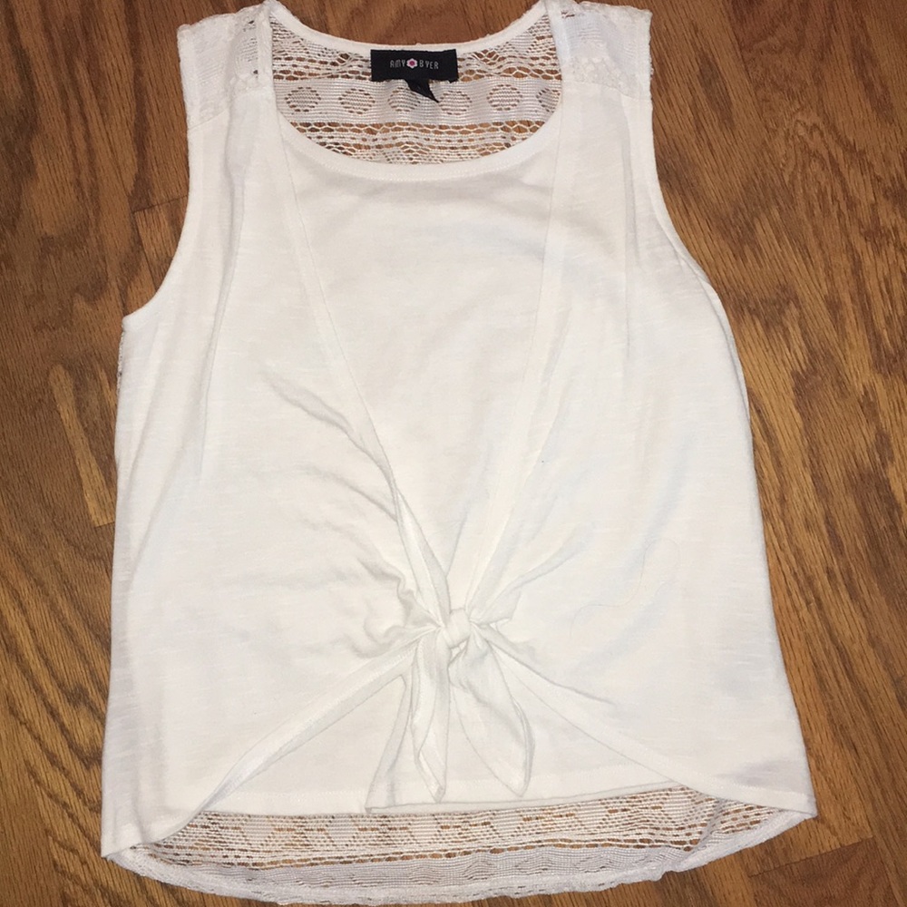 Girl white tank top. Size 14 (L)